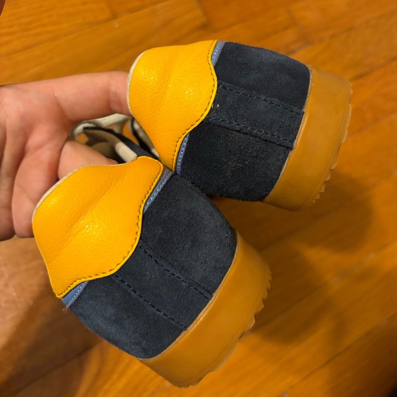 gola elan sneakers navy/visa sun/blue women’s size 8 - Picture 5 of 11